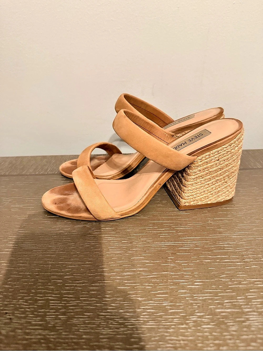 Steve Madden Wedge Sandals in Tan